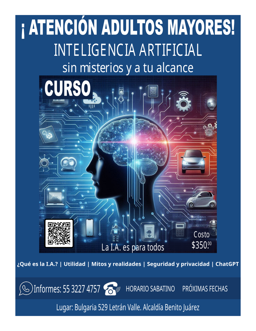 Curso Inteligencia Artificial para Adultos Mayores