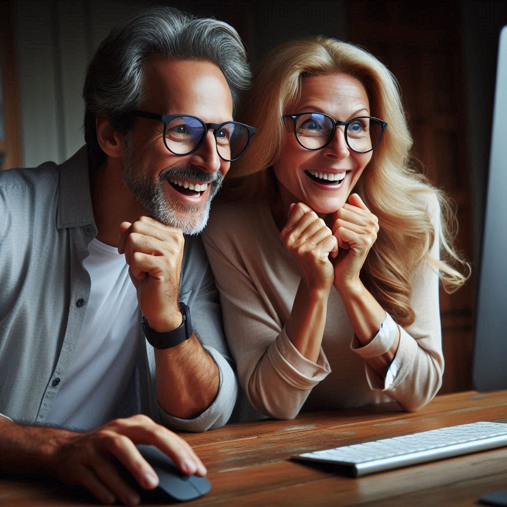 Personas tomando curso de Inteligencia Artificial para Adultos Mayores